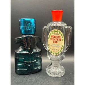 Avon Tai‎ Winds Cologne Worlds Greatest Dad Tribute After Shave Bottles Only